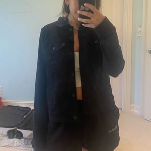 Levi’s black denim/ sweatshirt jacket